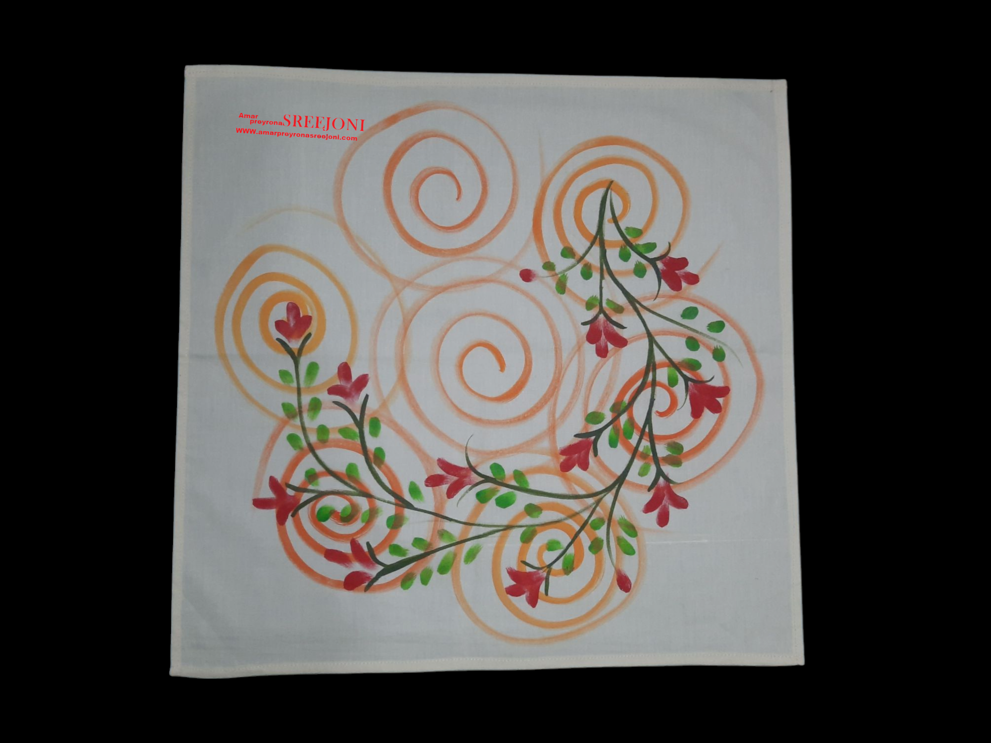 pure cotton rumal off white color