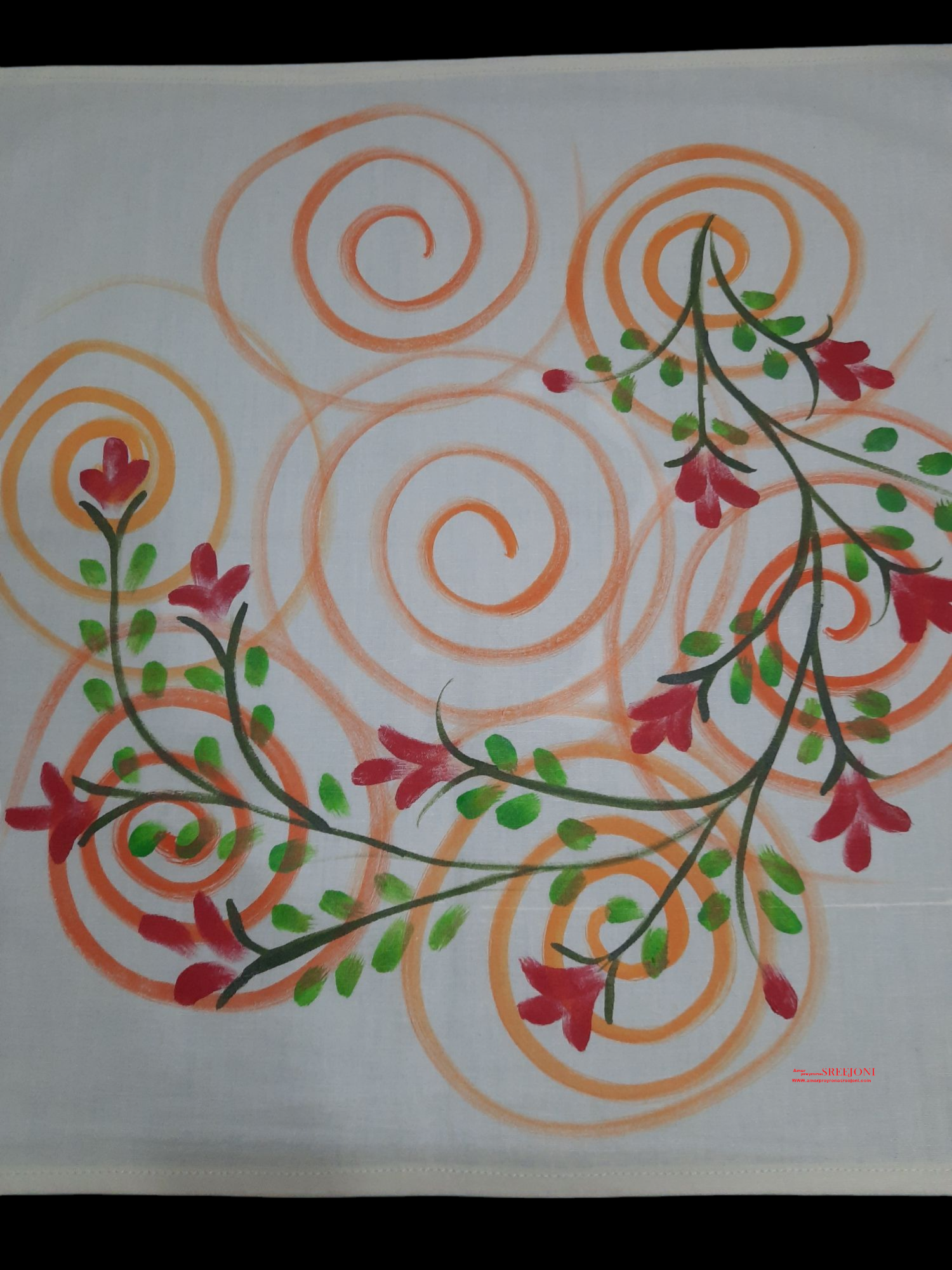 pure cotton rumal off white color