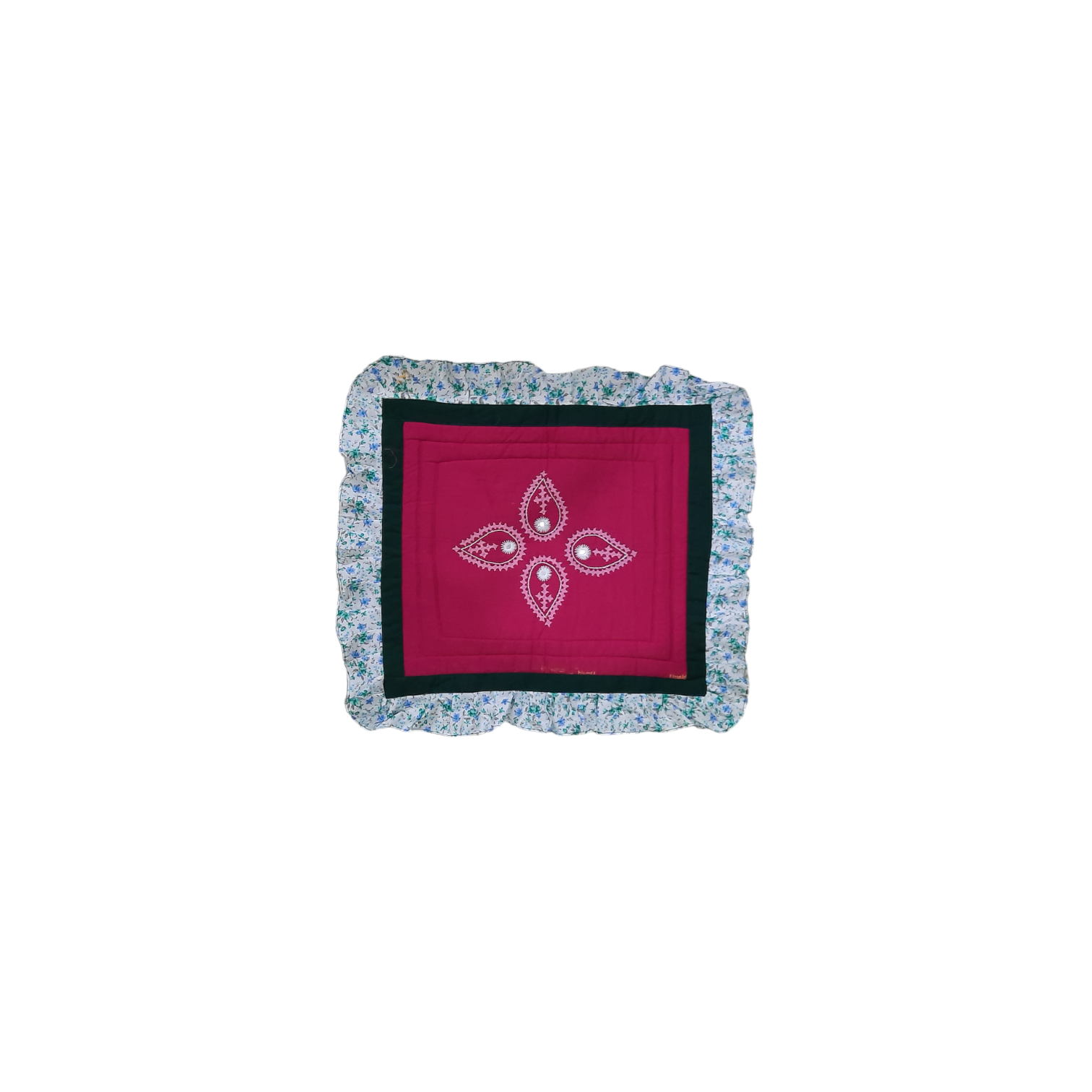 Hand embroided pure cotton ashon