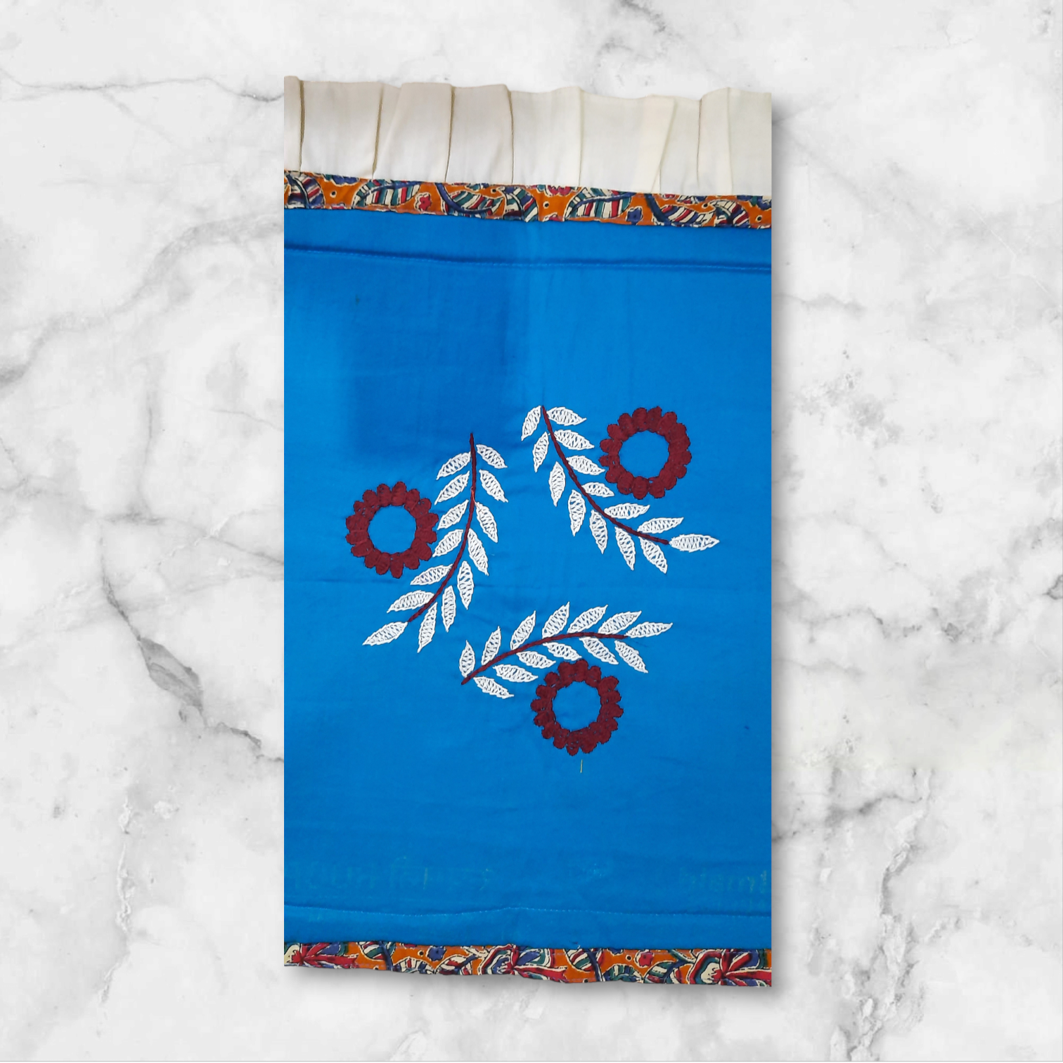 Premium Hand-Embroidered Pure Cotton Ashon (Traditional Seating Mat)