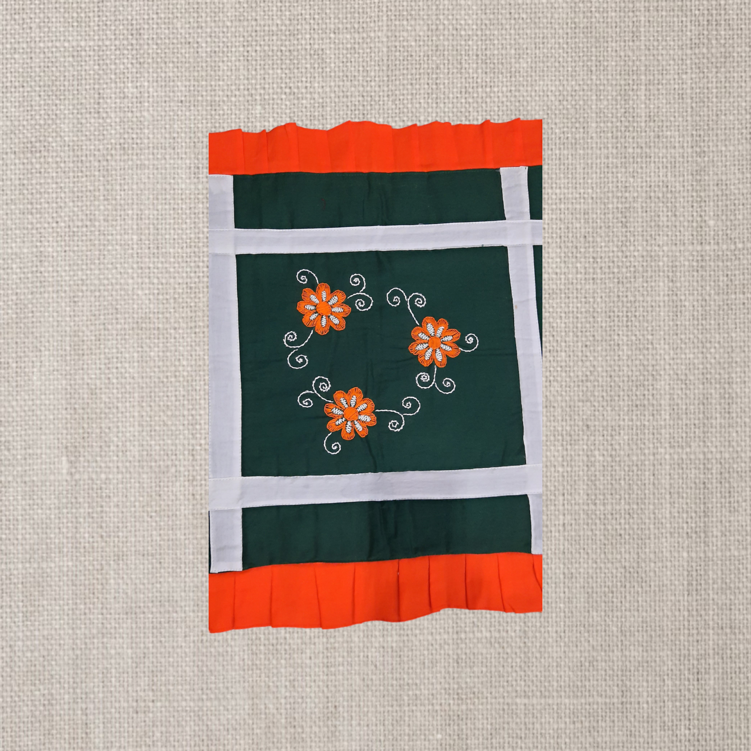 Premium Hand-Embroidered Pure Cotton Ashon (Traditional Seating Mat)