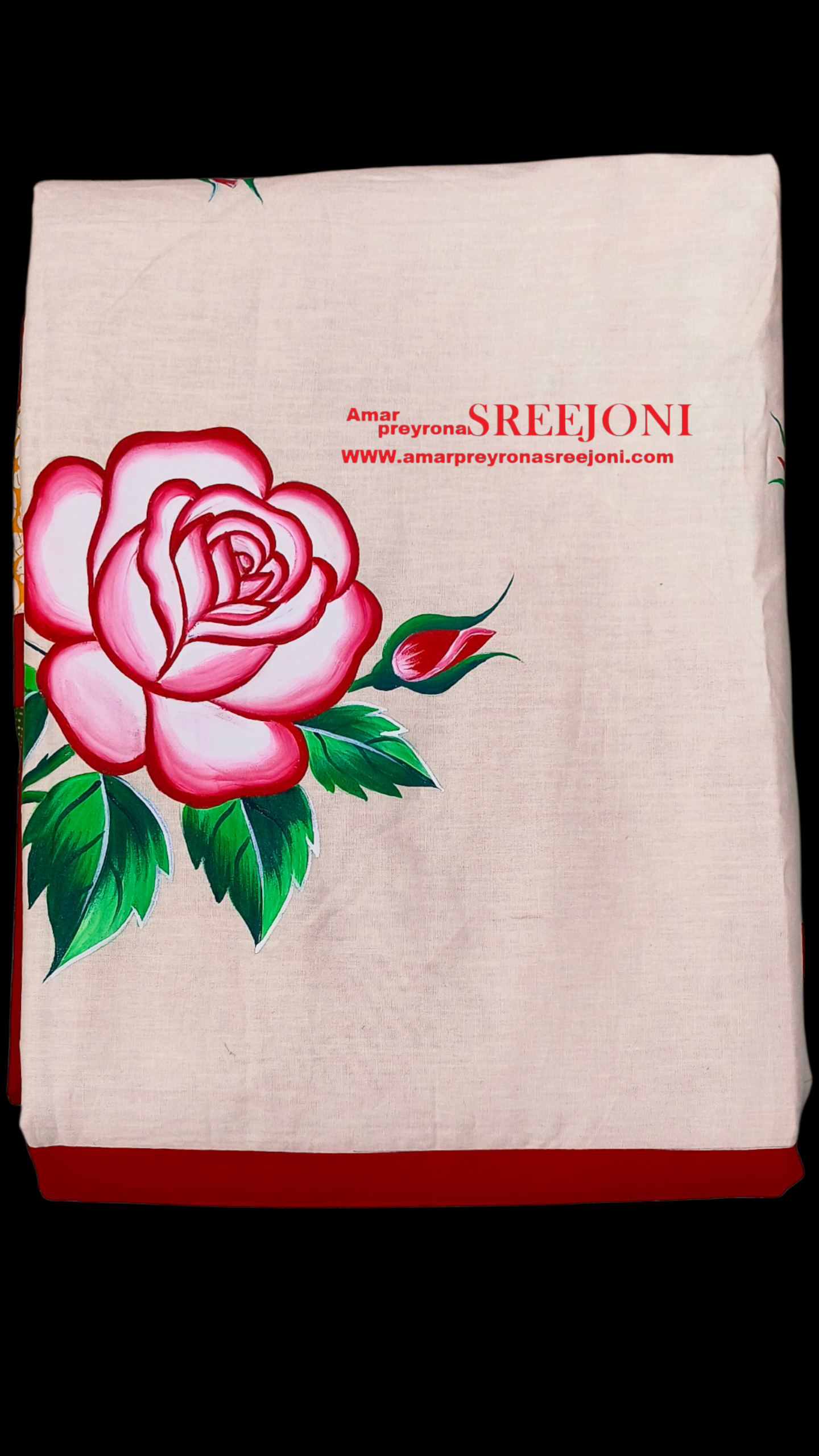 Hand Embroided and hand painted Pure Cotton Long Very Beautiful Designing and both side Usable Single Kantha