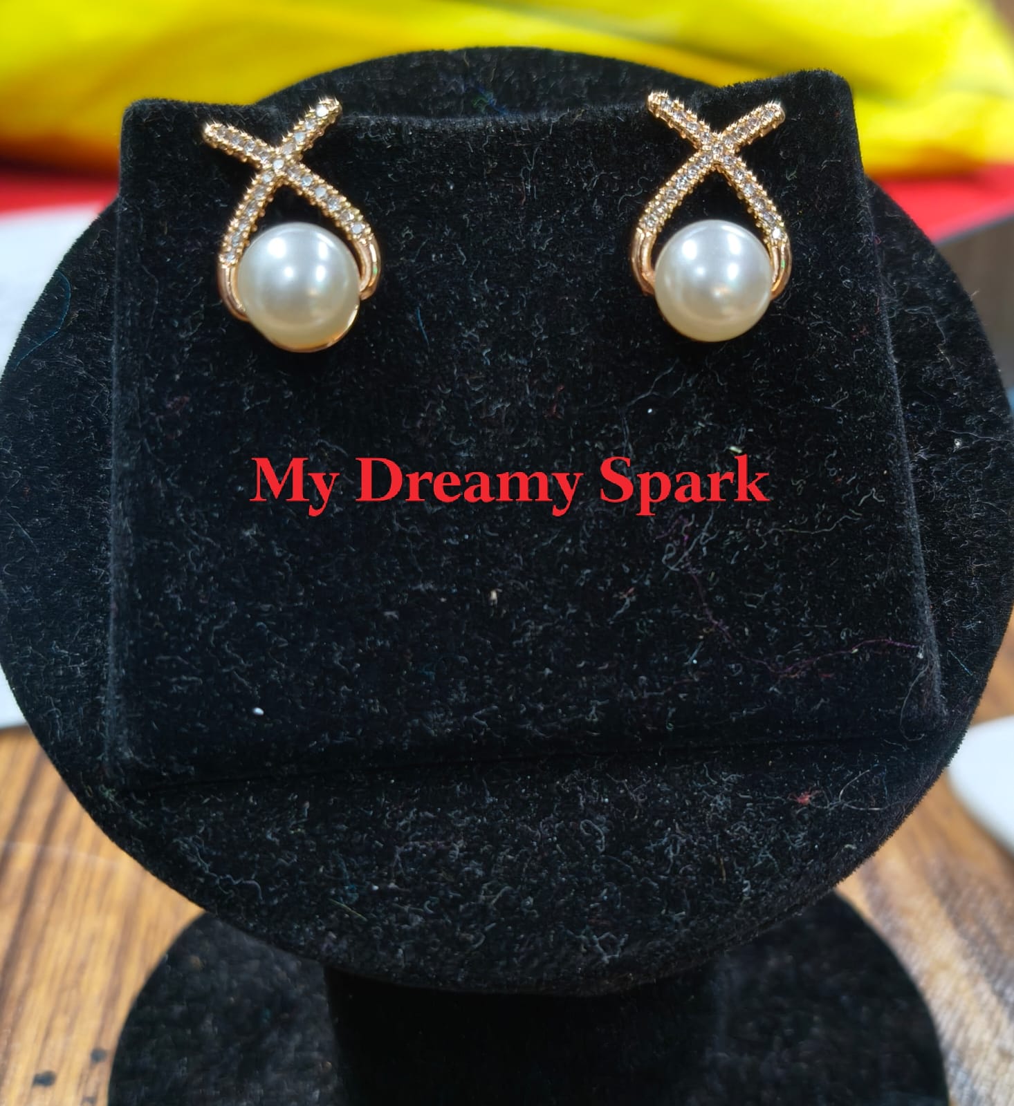 A Beautiful ad collection rose gold color earring set