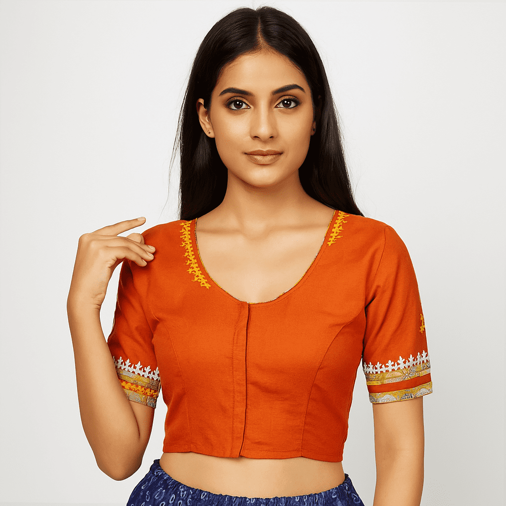 Blouse Hand Embroidery pure cotton
