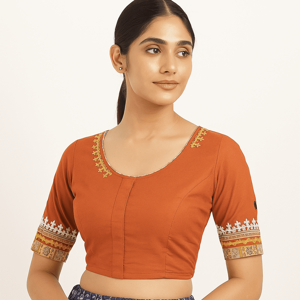 Blouse Hand Embroidery pure cotton