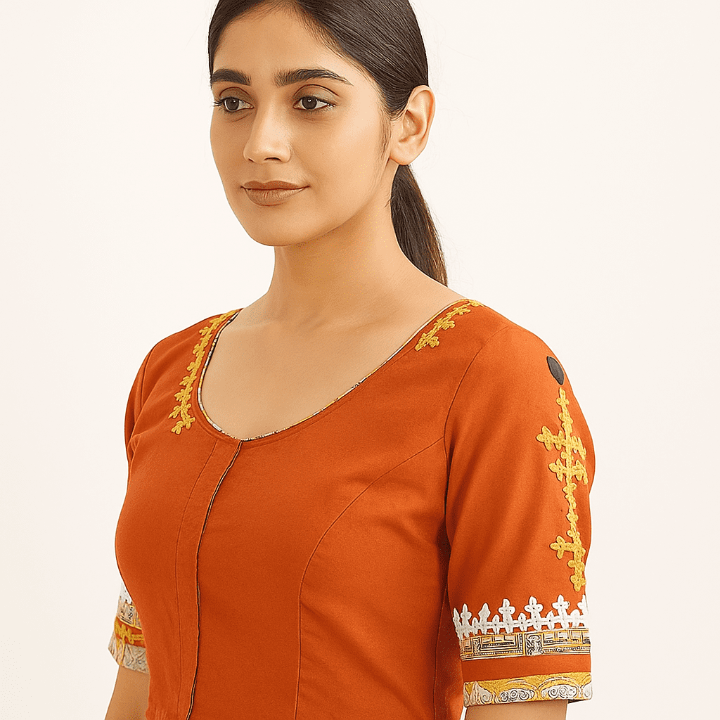 Blouse Hand Embroidery pure cotton