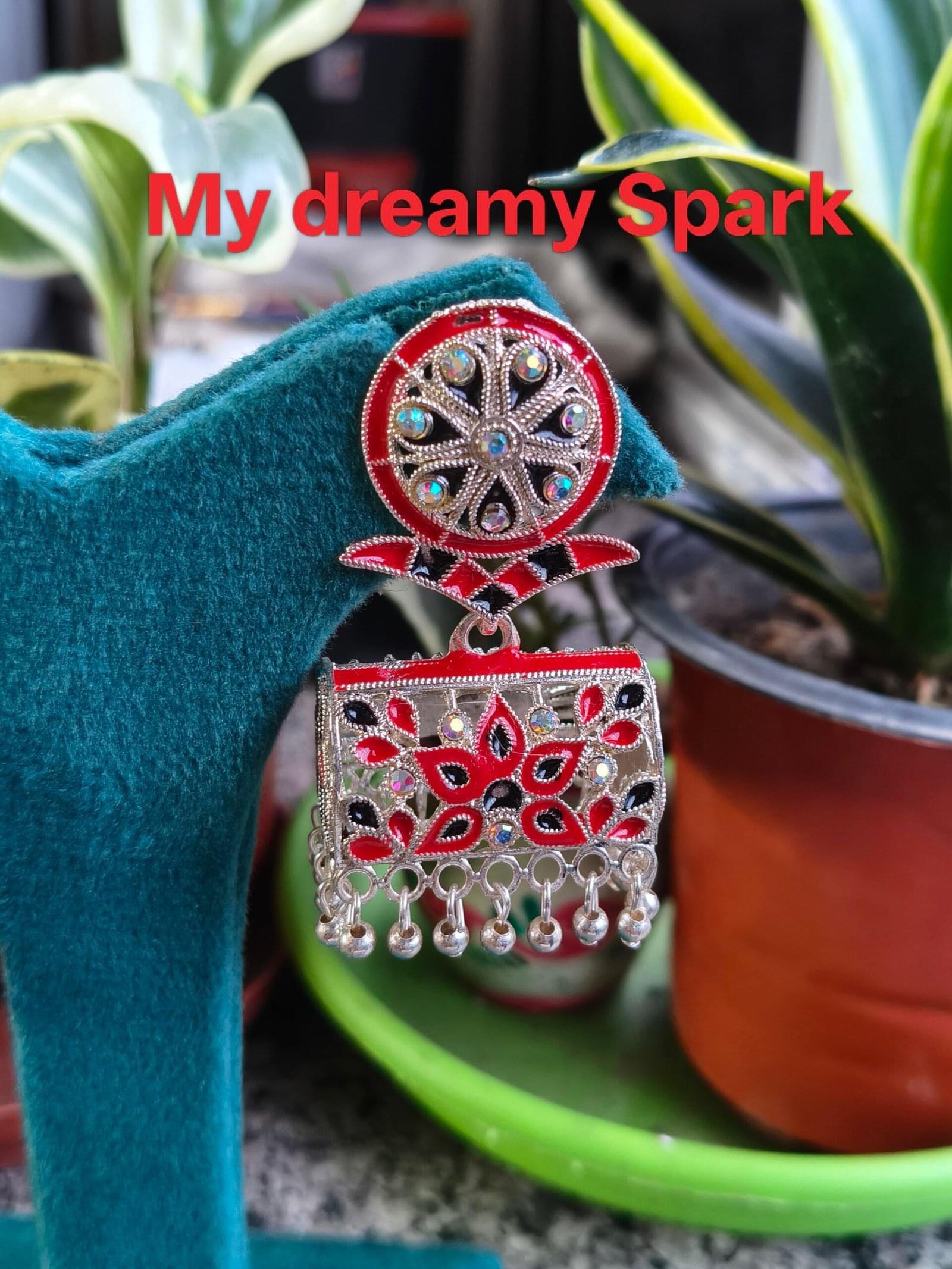multiple colours artificial stone and beads unique design jhumka use for girls and womens