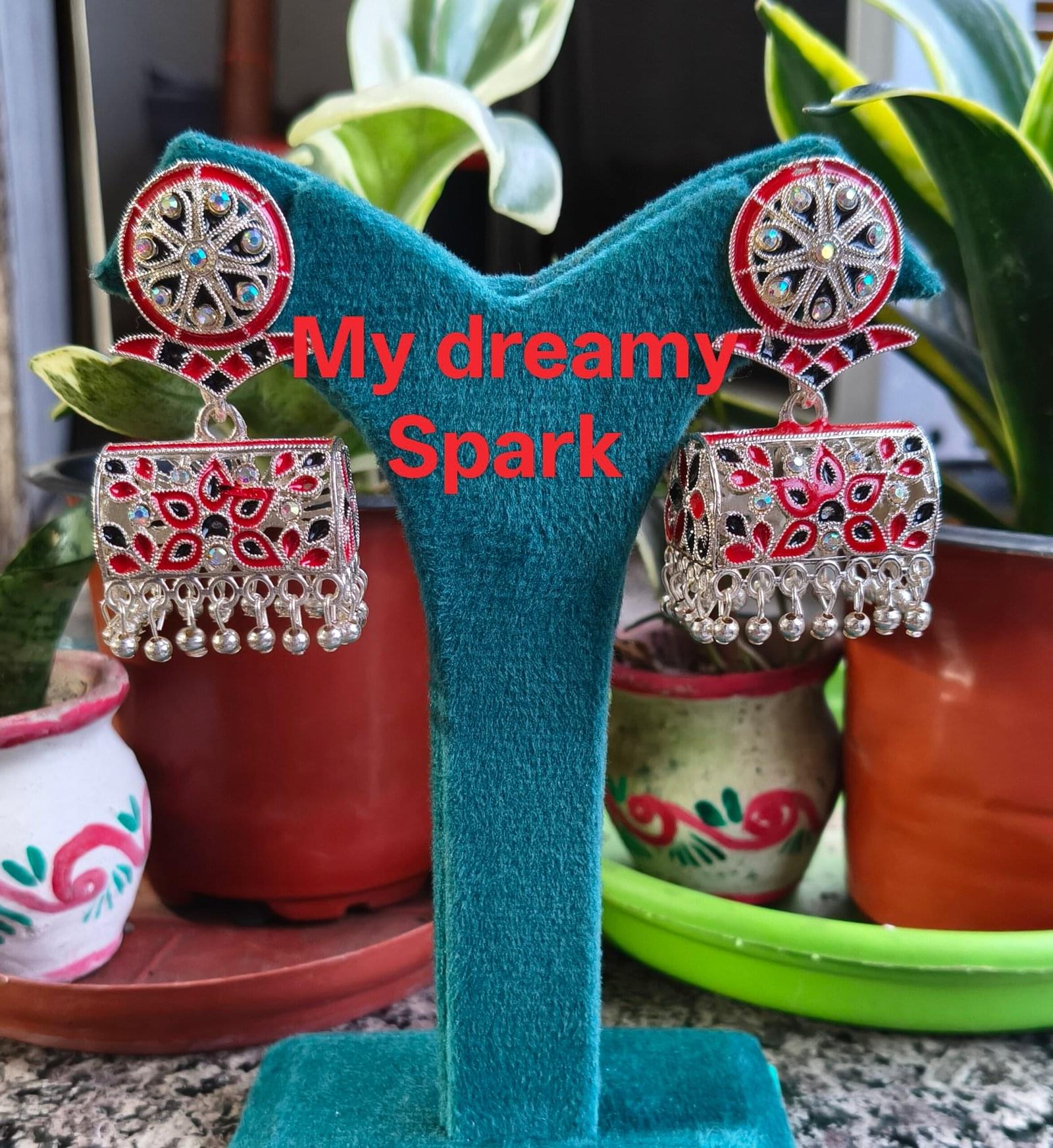 multiple colours artificial stone and beads unique design jhumka use for girls and womens