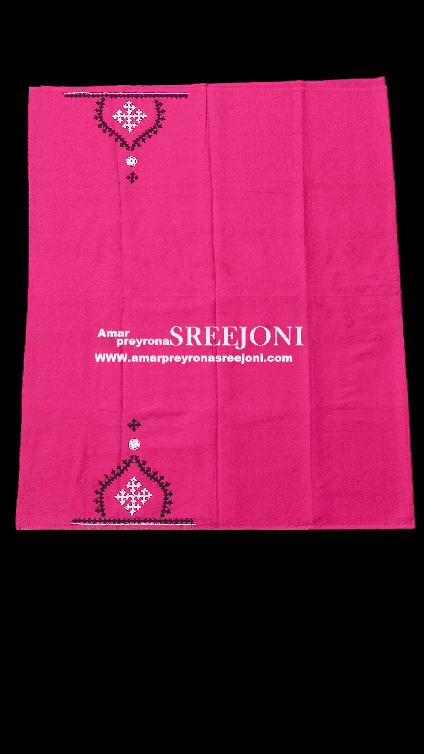 Embroidery Work Hand Made Pure Cotton Pink Color Kurti piece use For Women And Girls