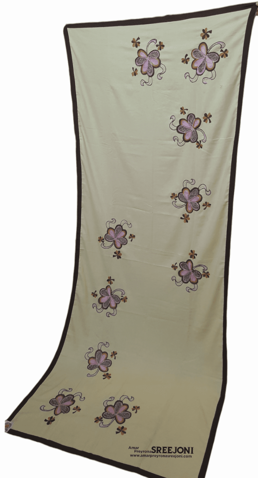 Hand Embroided Pure Cotton Long Dupatta Usable For Women And Girls